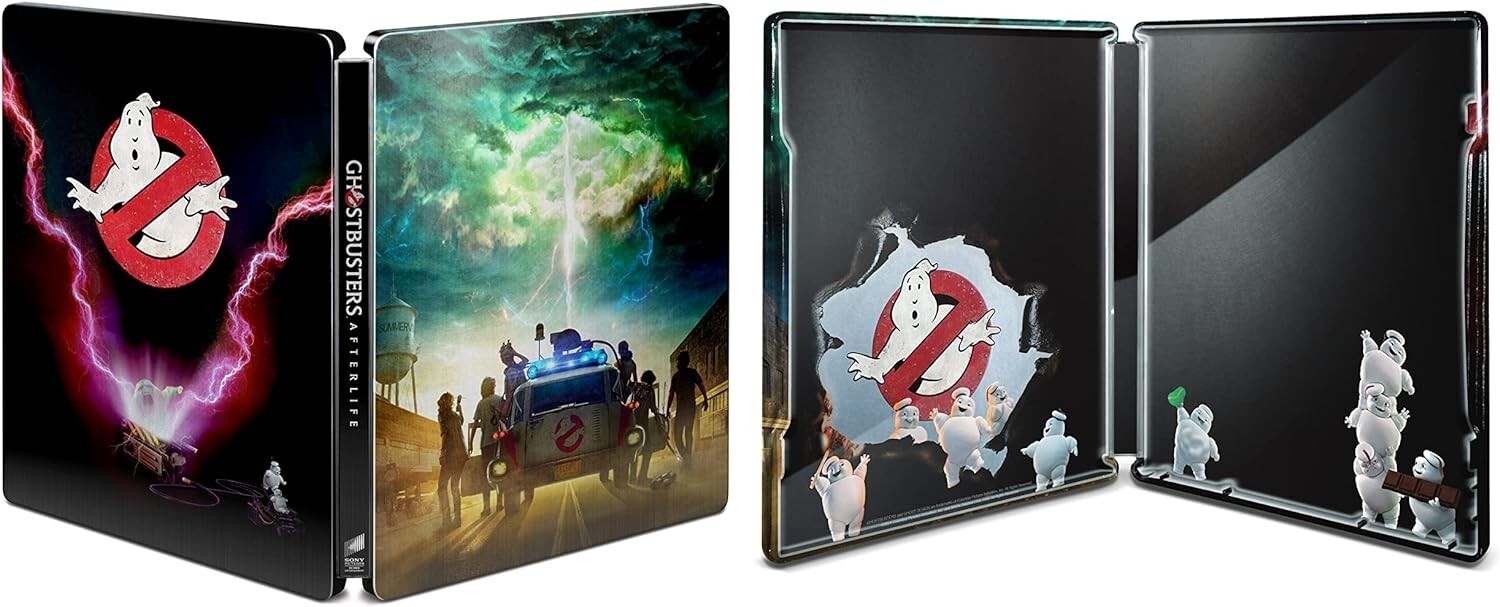 Ghostbusters Afterlife Japan Limited Steel Book 4k ULTRA HD + Blu-ray New