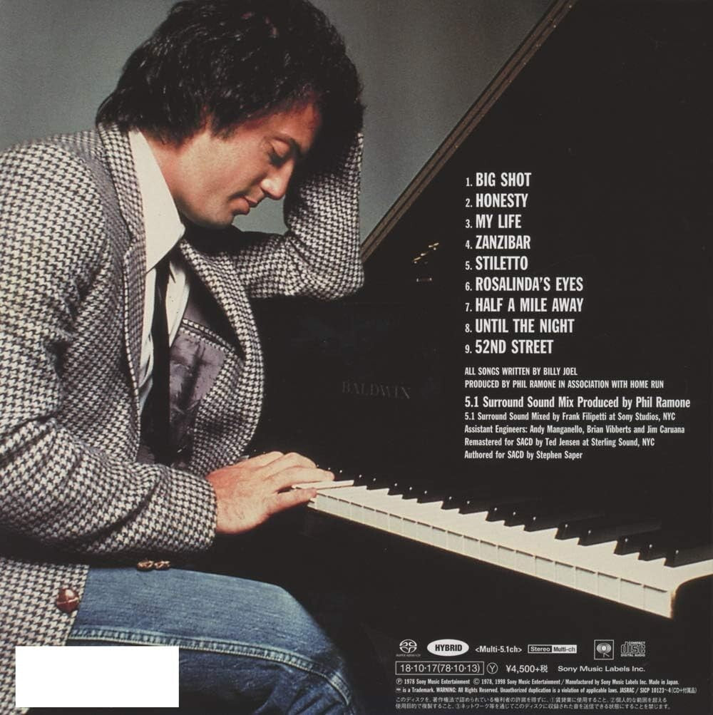 Billy Joel SEALED NEW CD(SACD-Hybrid) 52nd Street 7 Cardboard Slv.Japan NEW