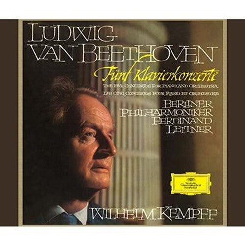 New Wilhelm Kempff Beethoven Five Piano Concertos 3 CD TOWER RECORDS