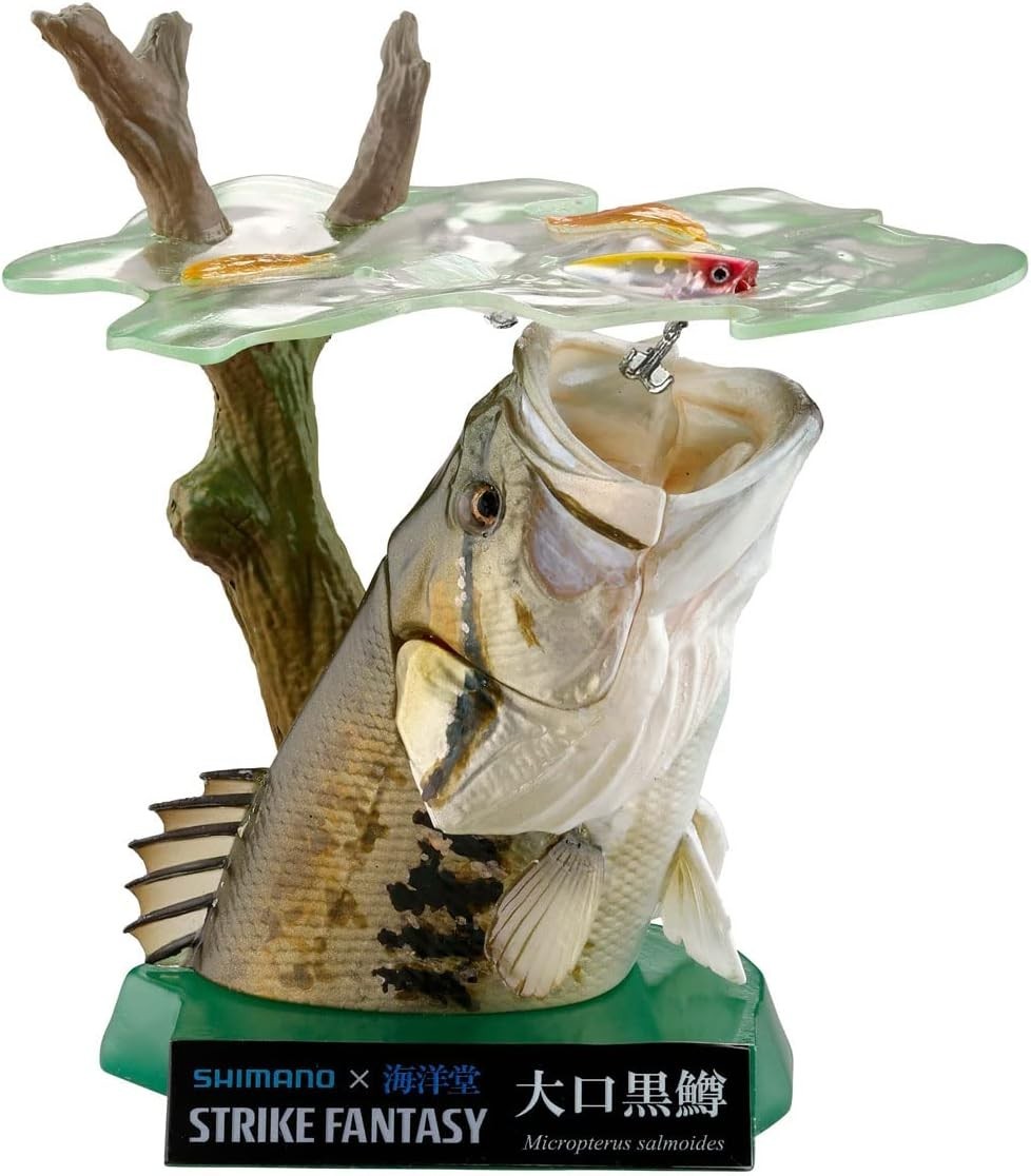Kaiyodo STRIKE FANTASY Black Bass Approx. 80mm Non-Scale SBS/ABS Painted NEW