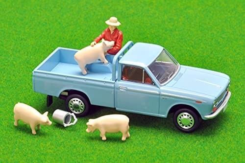 Tomica Limited Vintage 1/64 LV-195b Datsun Truck 1500 Deluxe Light Blue with New