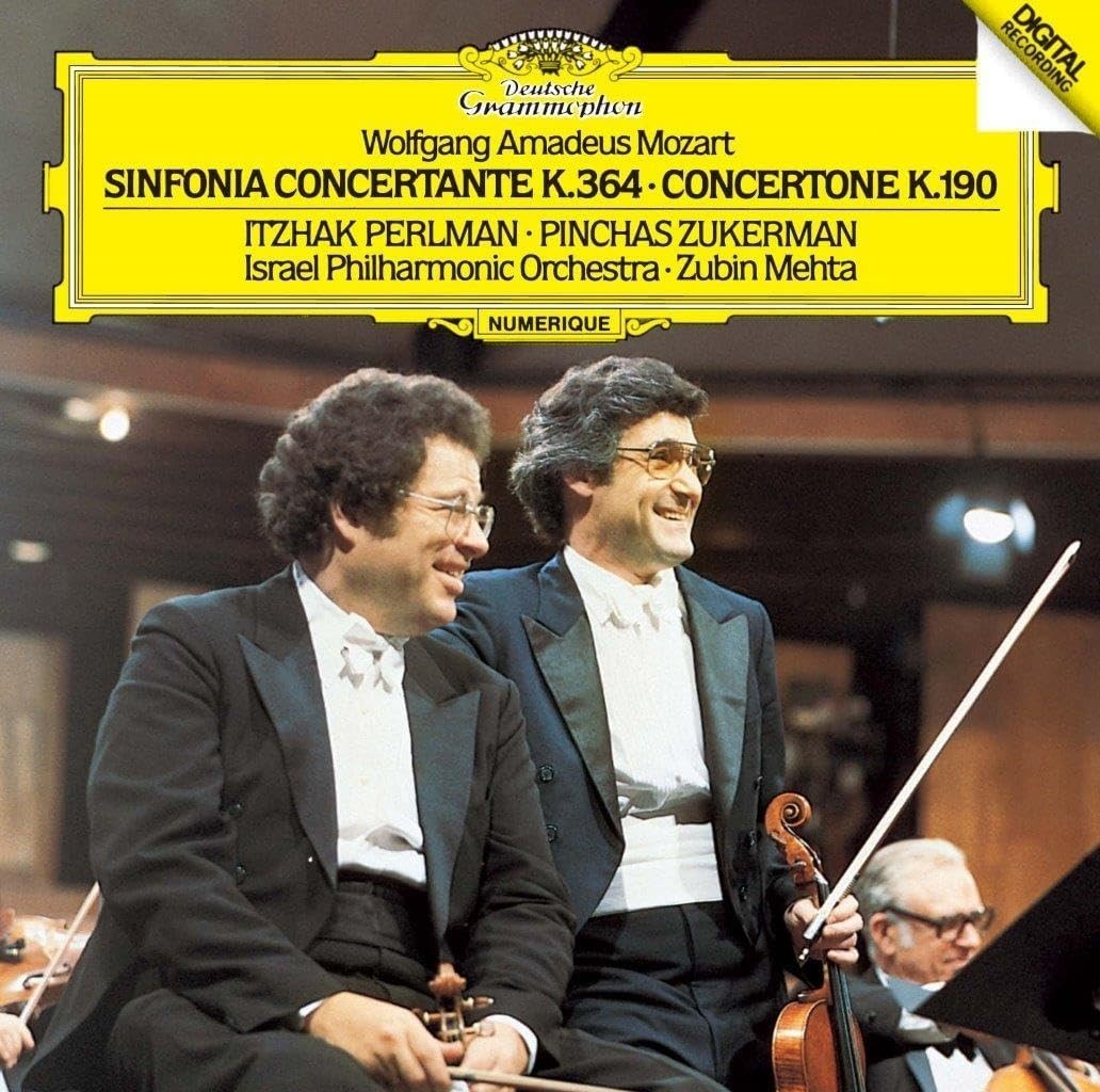 CD Itzhak Perlman, Pinchas Zukerman - Mozart: Symphony Concerto K364/Conce
