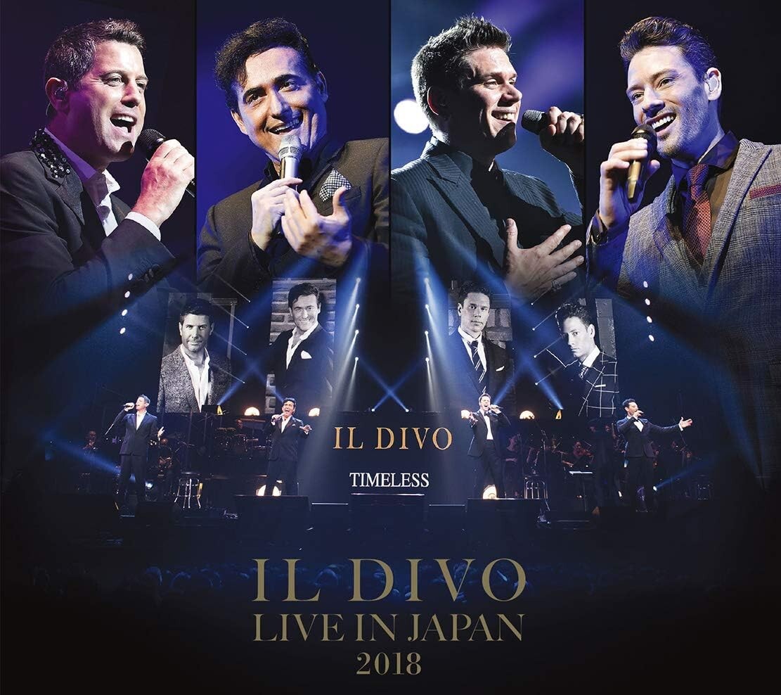 New Il Divo 2BSCD2+DVD(Region-All) Live In Japan 2018 Japan OBI E