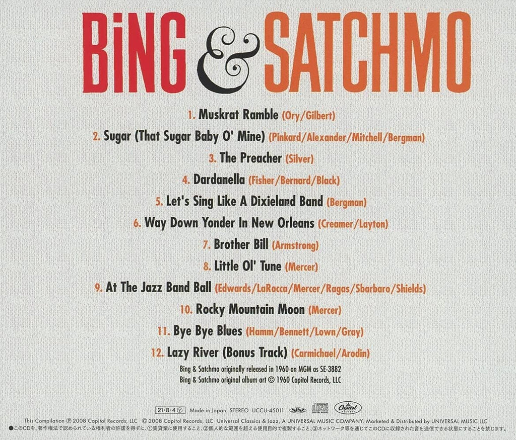 New CD Bing & Satchmo U