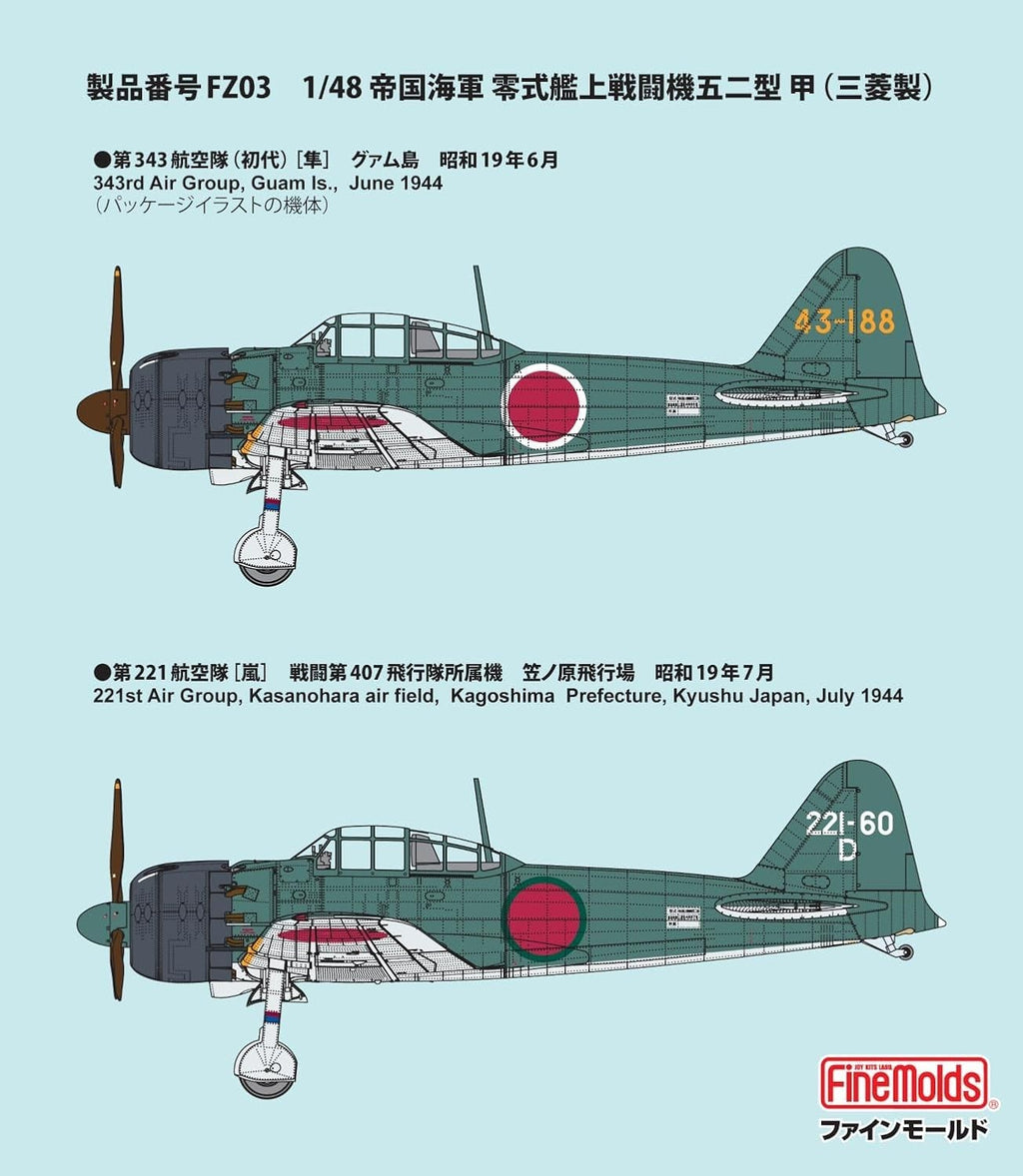 FineMolds FZ03 1/48 Imperial Navy Zero Type Fighter Type NEW