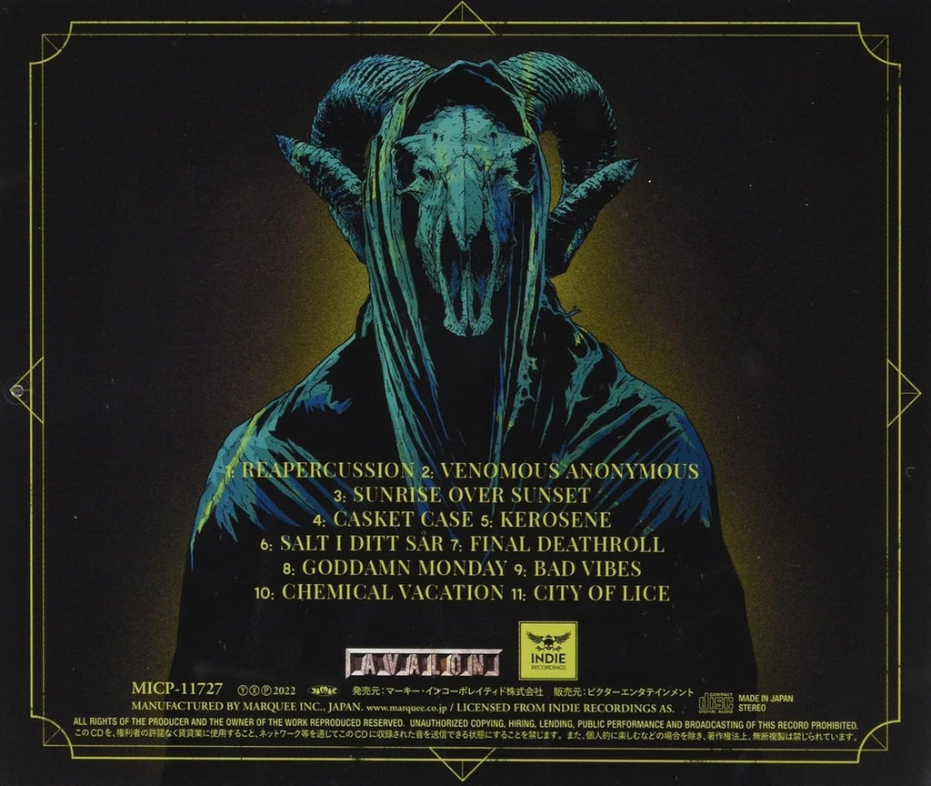 New THE CRUEL INTENTIONS VENOMOUS ANONYMOUS WITH BONUS TRACK JAPAN CD