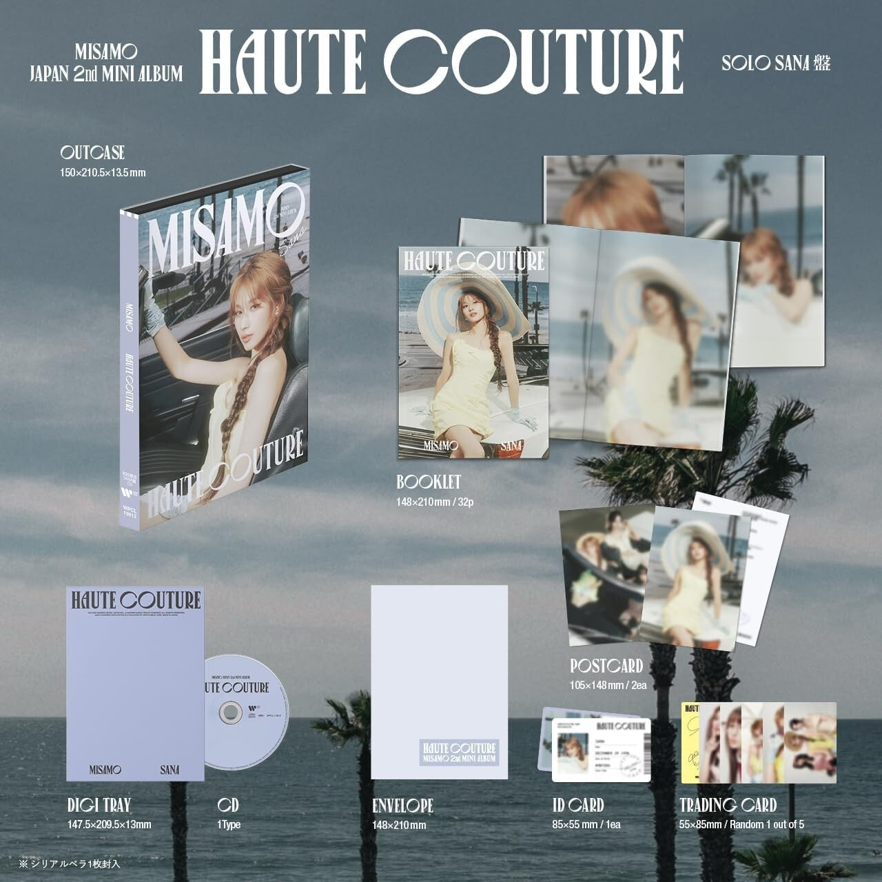 New MISAMO HAUTE COUTURE (First limited edition SANA version) JAPAN CD