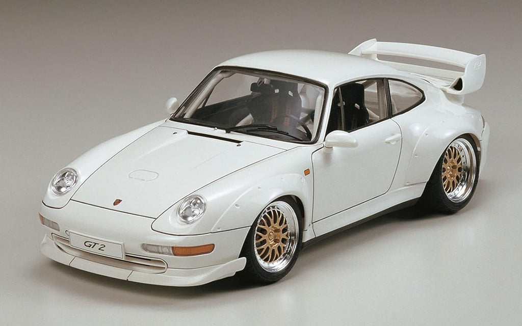 Tamiya 24247 Model Car Porsche GT2 at 1:24 Scale White NEW