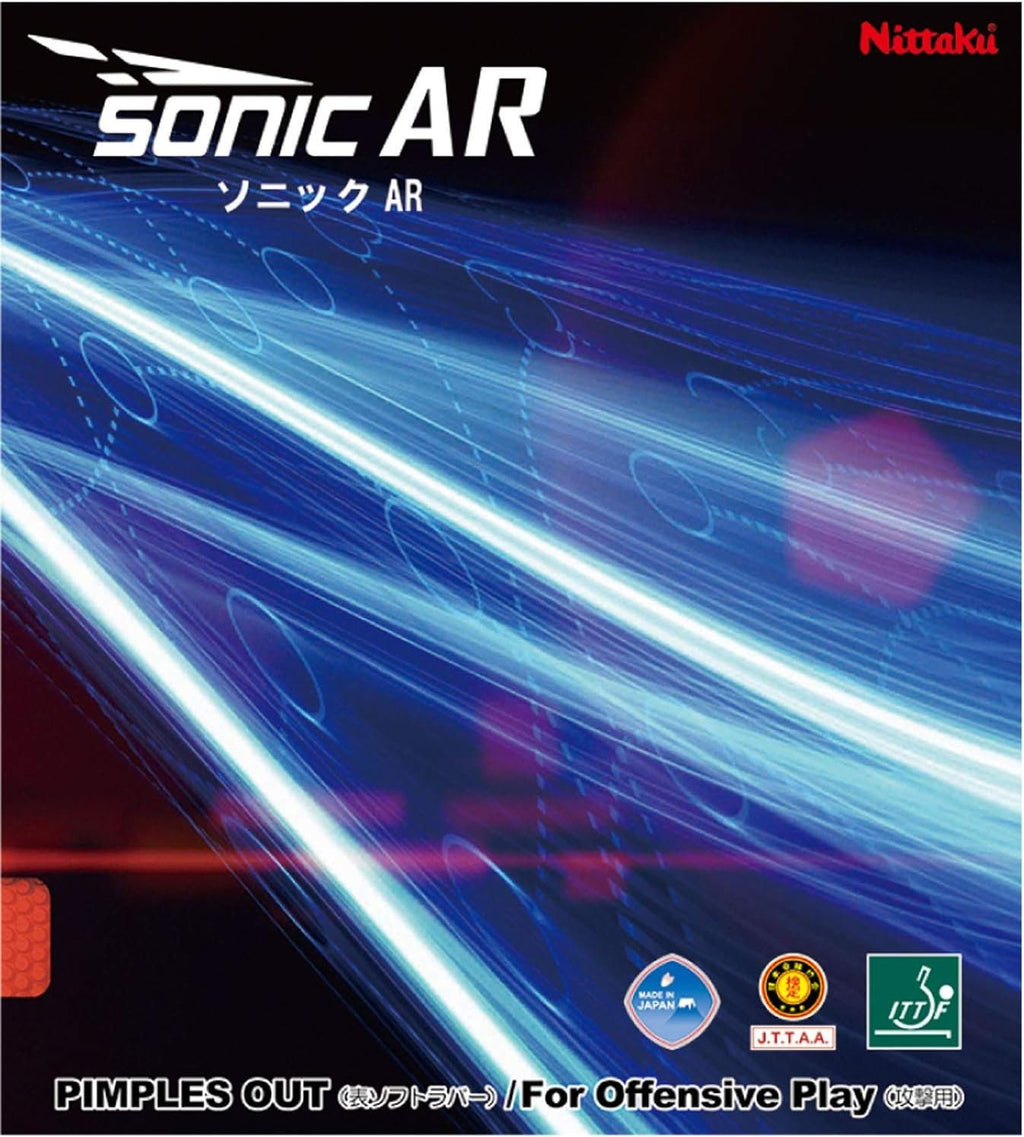 Nittaku Sonic AR Table Tennis Rubber Energy-Intensive Speed Red Extra Thick NEW