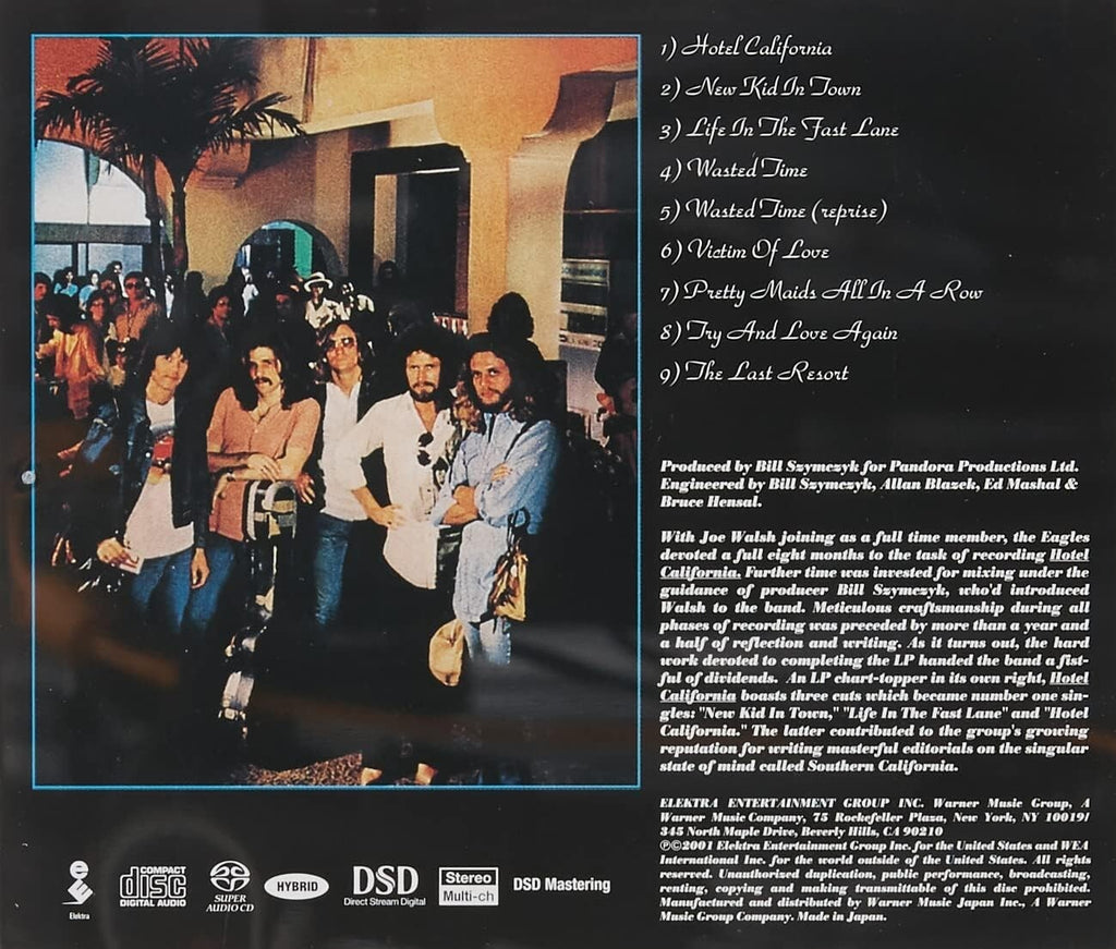 EAGLES HOTEL CALIFORNIA 2011 DSD MASTER 5.1CH MULTI JAPAN SACD HYBRID New