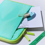 Hobonichi Large Drawer Pouch/Aqua Lime NEW