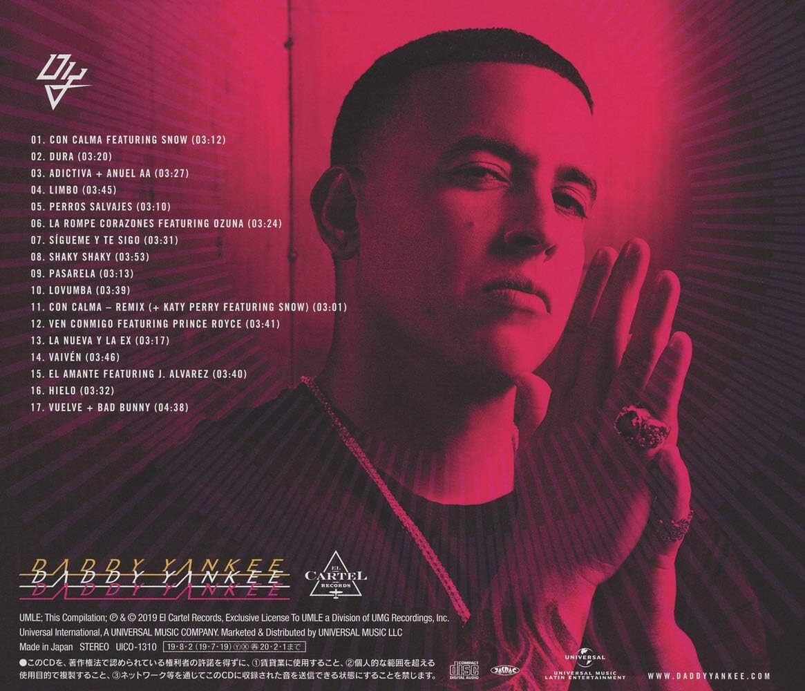 Daddy Yankee Con Calma Greatest Hits Japan Music CD NEW