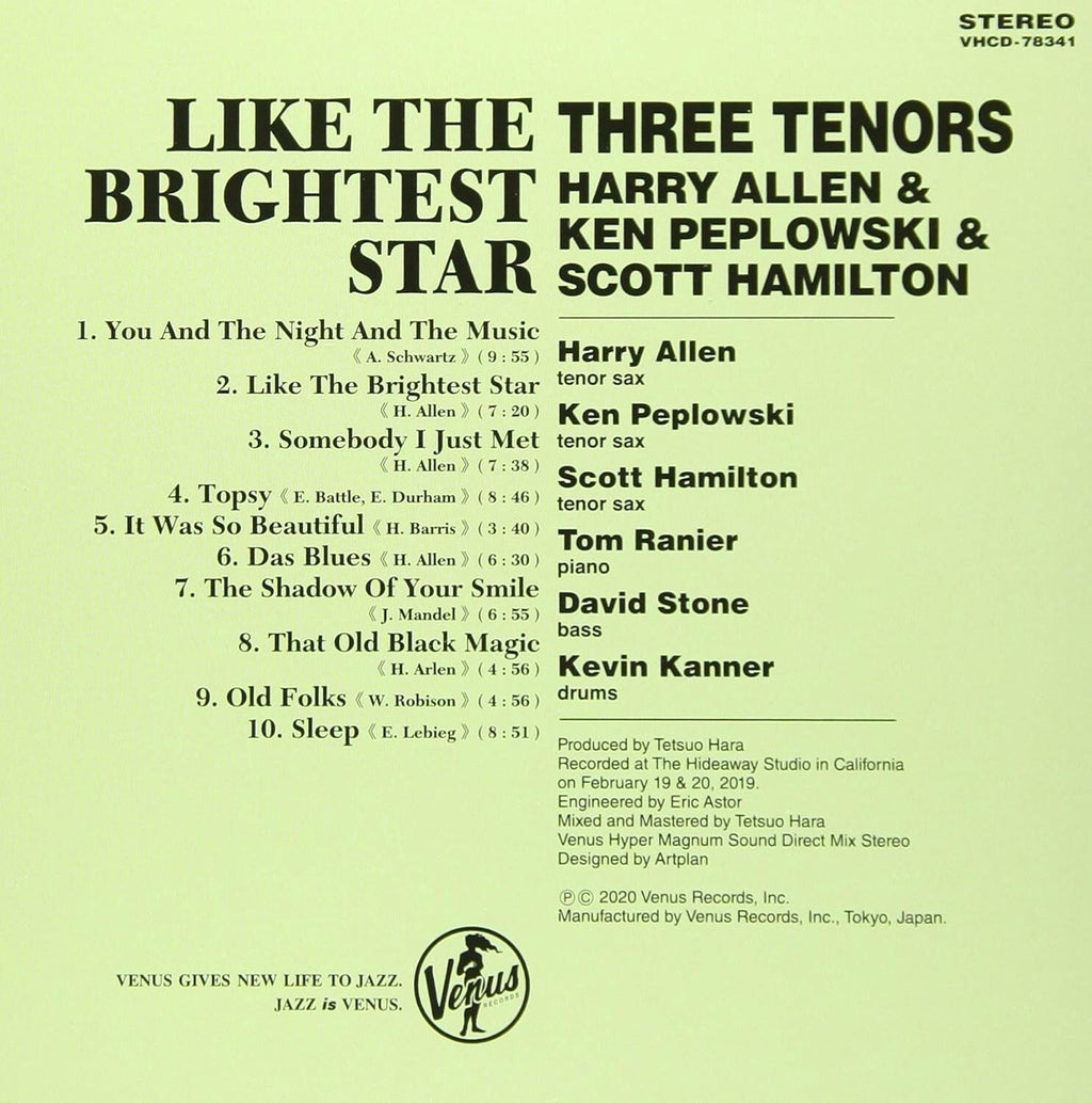 New THREE TENORS-LIKE THE BRIGHTEST STAR-JAPAN Paper Sleeve CD