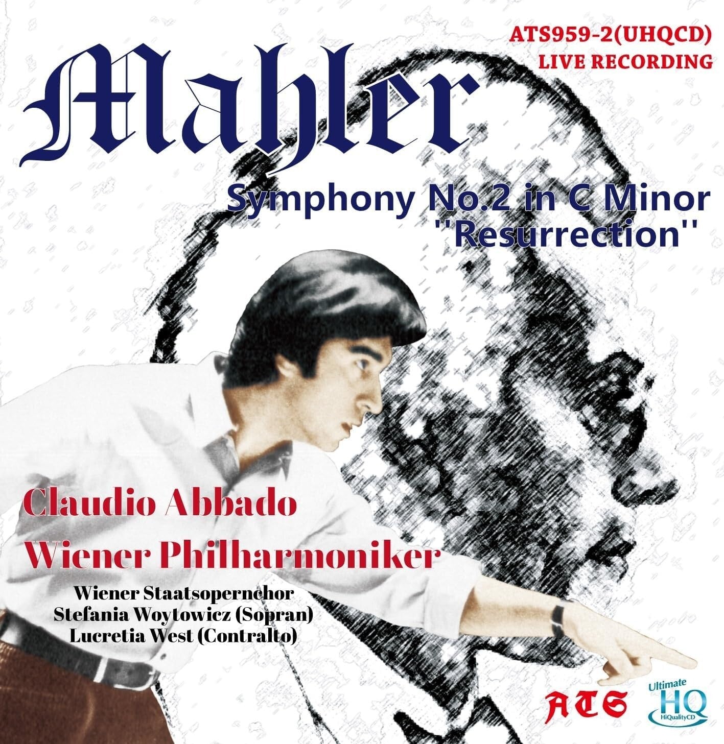 New Claudio Abbado Mahler Symphony No. 2 1965 Salzburg UHQCD JAPAN