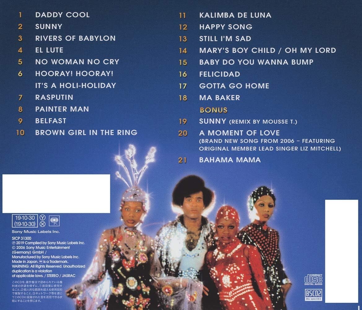 New 2019 THE MAGIC OF BONEY M. W/ BONUS TRACKS  JAPAN ONLY Blu-spec CD