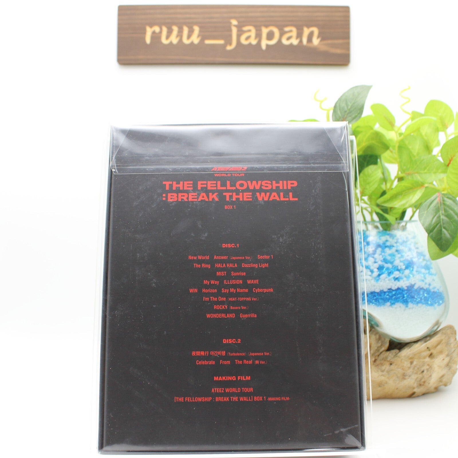 ATEEZ WORLD TOUR [THE FELLOWSHIP : BREAK THE WALL] BOX 1 Blu-ray Card Japan New