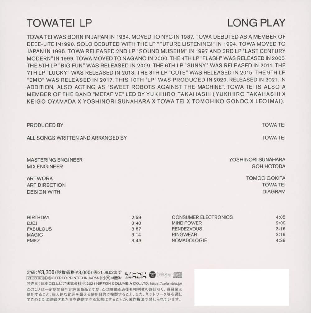 New TOWA TEI-LP-JAPAN CD