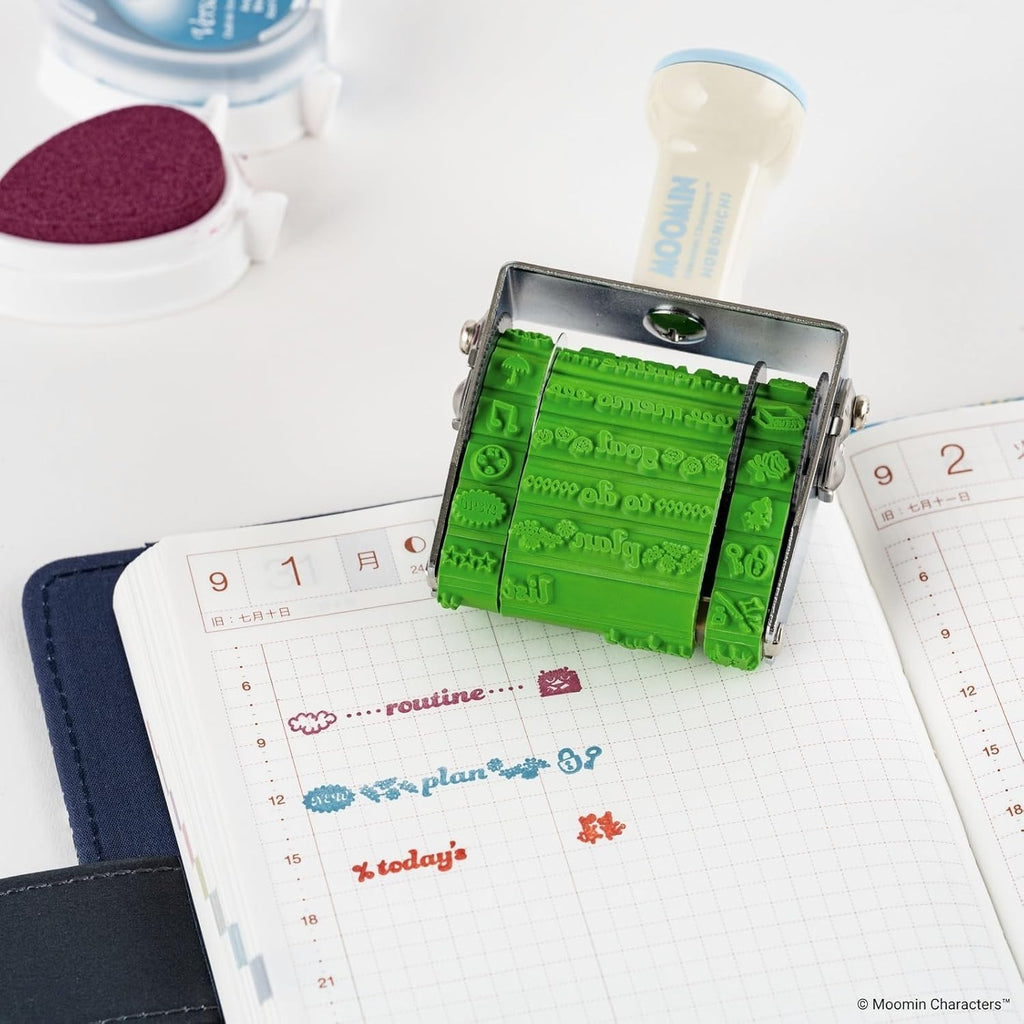 Sanbi x Hobonichi Techo / Moomin Rotating Stamp for Use with Planners NEW