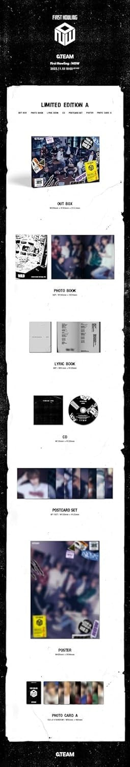 &TEAM First Howling: NOW CD+CARD+PHOTOBOOK First Limited Edition A NEW
