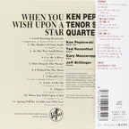 New Ken Peplowski Quartet Jazz CD When You Wish Upon A Star Paper Sl OBI*