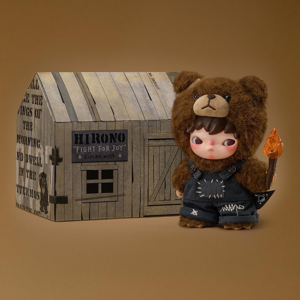 POP MART Hirono Living Wild Fight for Joy Plush Toy NEW