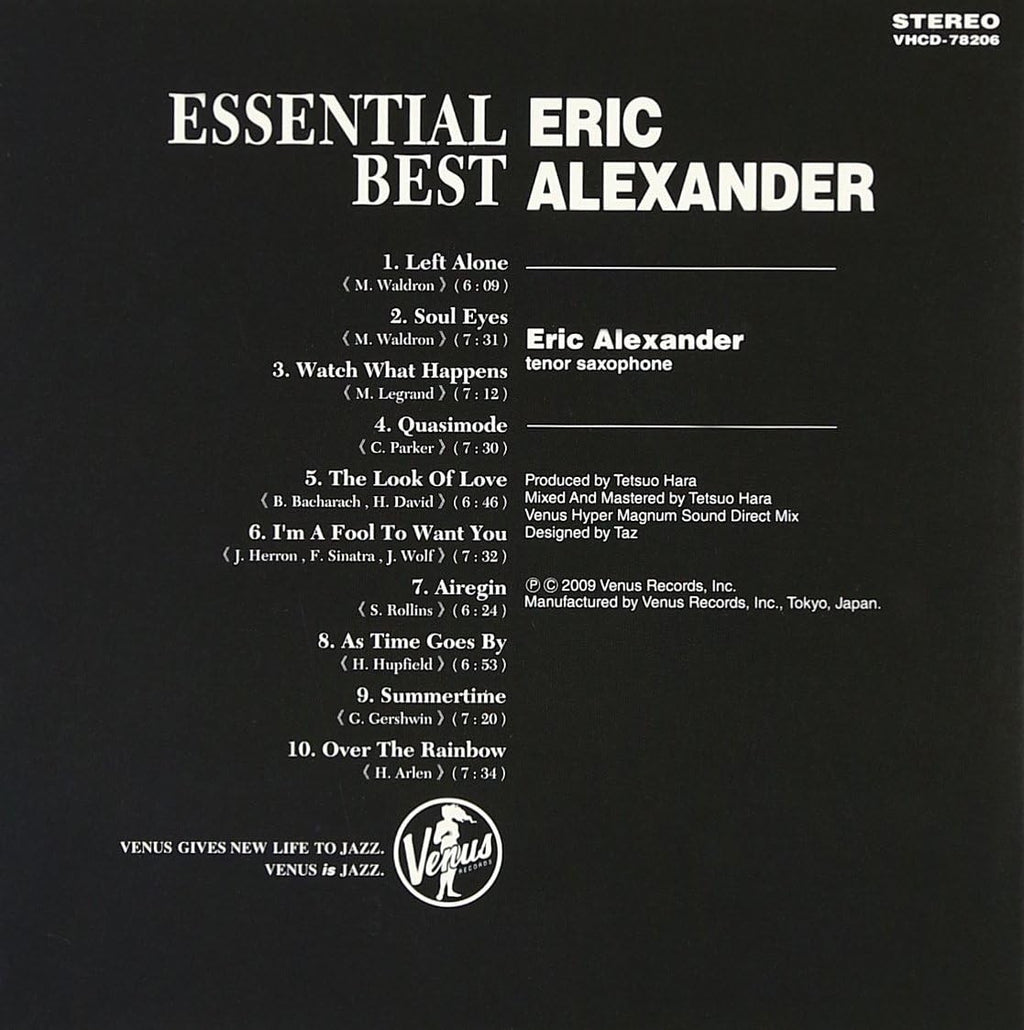 Eric Alexander Quartet Jazz CD Essential Best Paper Sleeve OBI NEW