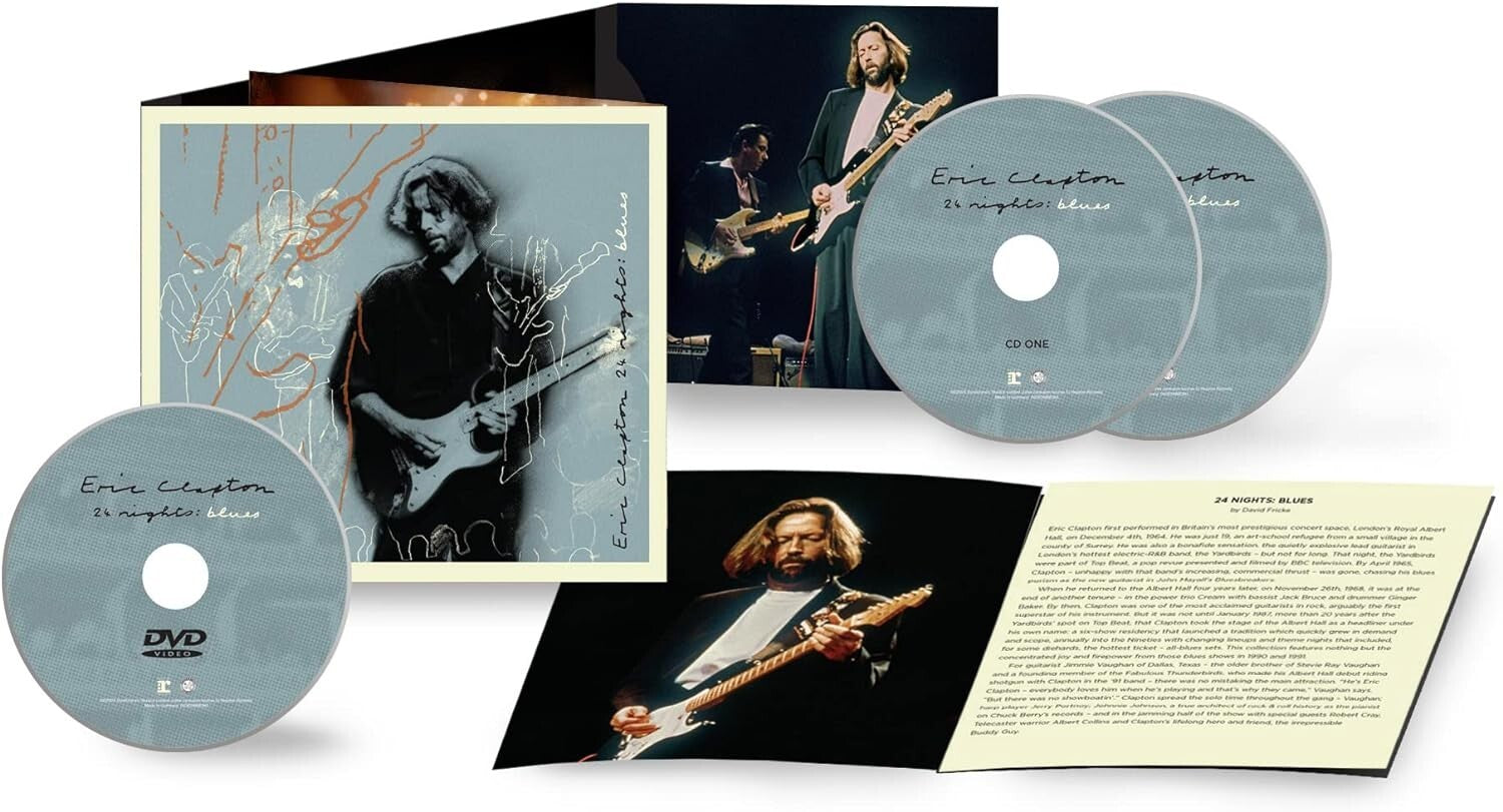 ERIC CLAPTON 24 NIGHTS BLUES 2023 JAPAN 2 SHM CD + DVD SET NEW