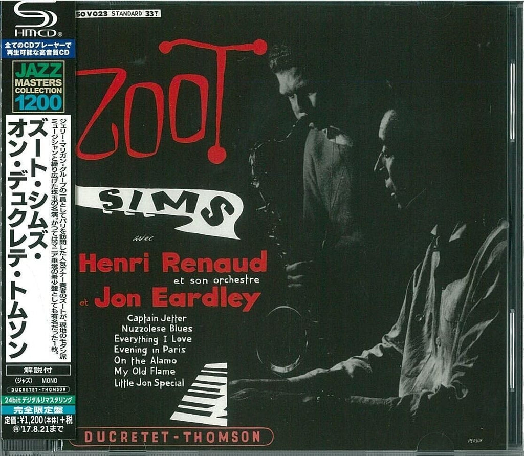 New Zoot Sims Jazz CD(SHM-CD)Henri Renaud Et Son Orchestre Et Jon Eardley OBI