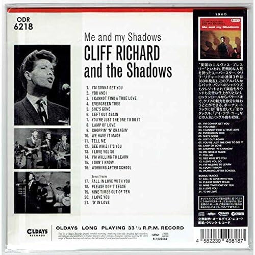New CLIFF RICHARD & THE SHADOWS Me And My Shadows  Bonus Tracks JAPAN MINI LP CD