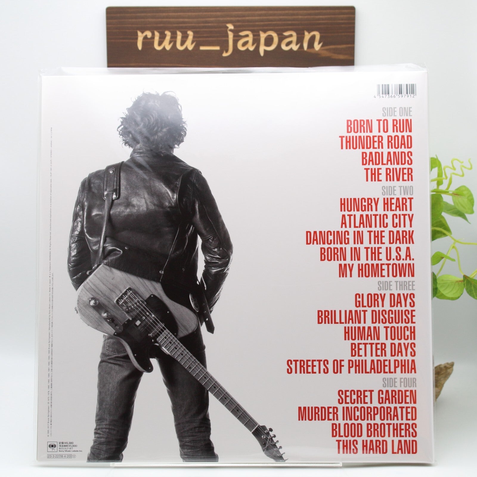 New Bruce Springsteen White Color Vinyl 2 LP Greatest Hits w/OBI New
