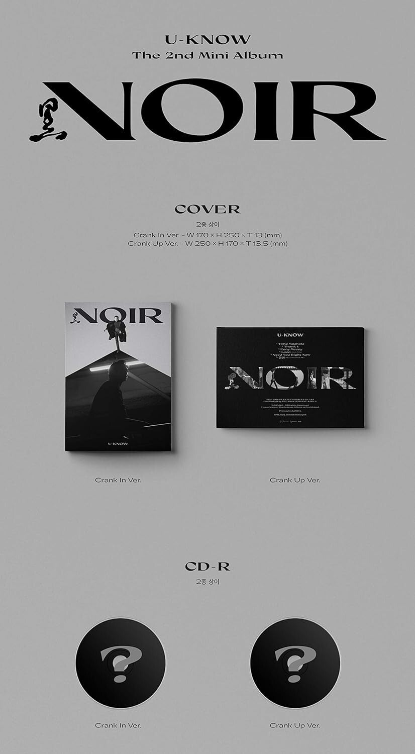 U-Know 2nd Mini Album : Noir (Crank Up Version) (CD) NEW