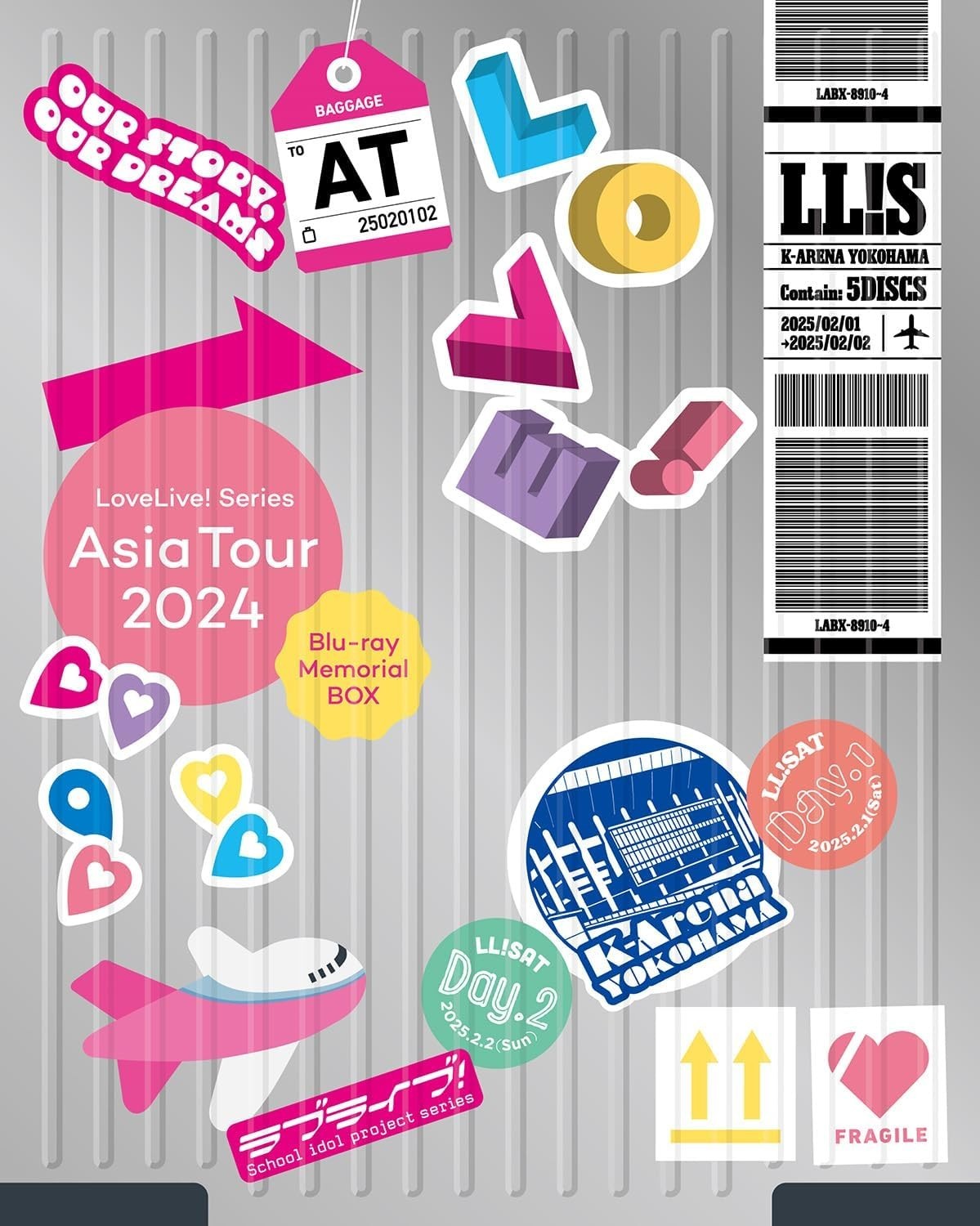 New LoveLive Series Asia Tour 2024 Blu-ray Memorial Box Japan LABX-8910