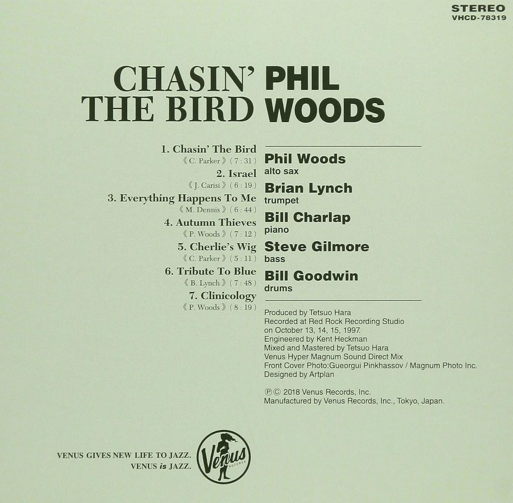 New Phil Woods Jazz CD Chasin The Bird Paper Sleeve Japan OBI E