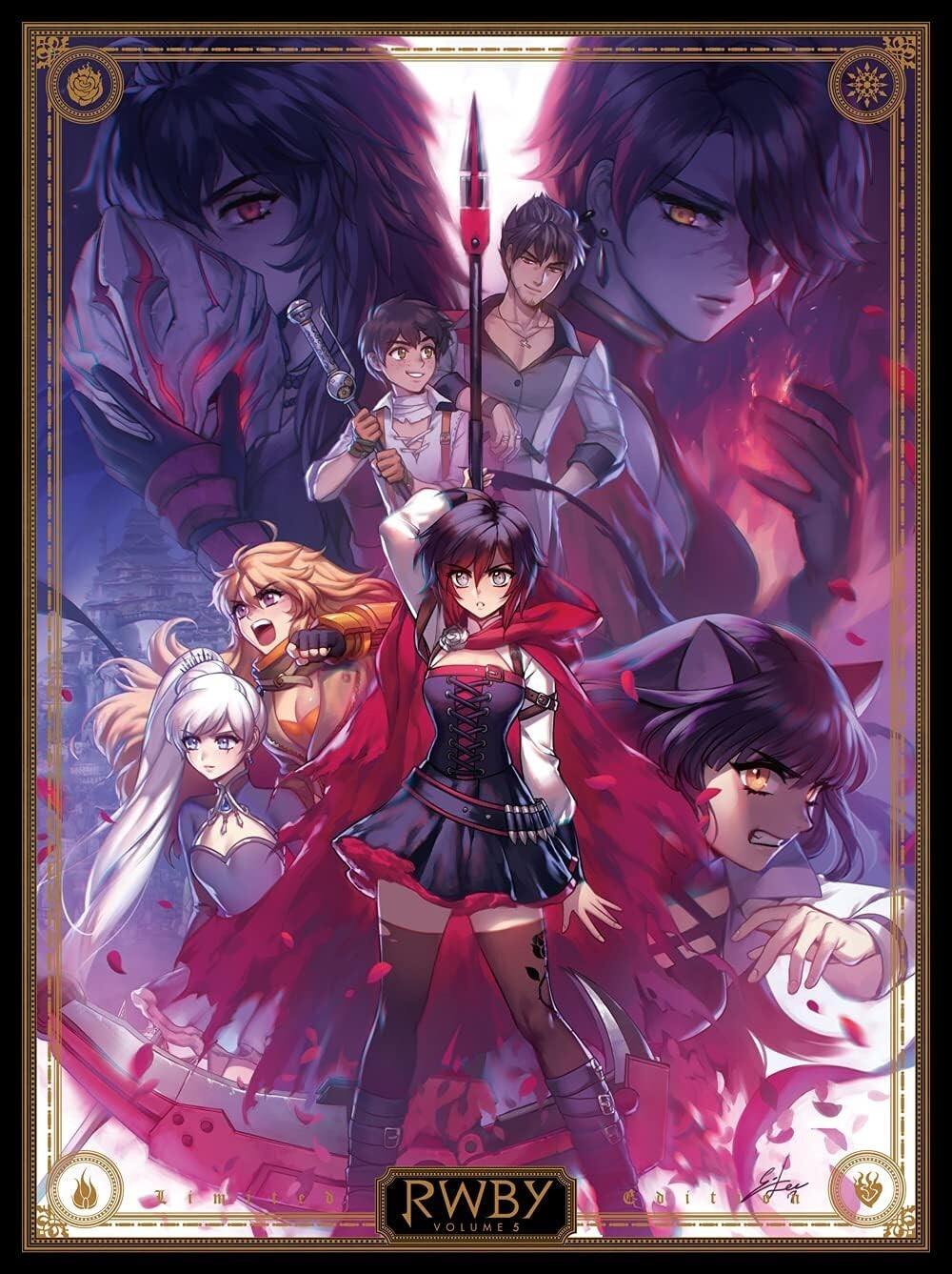 RWBY Volume 5 First Limited Edition 2 Blu-ray New From Japan