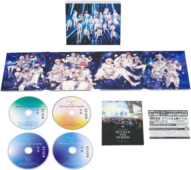 IDOLiSH 7 LIVE 4bit BEYOND THE PERiOD DVD Box Limited Edition Booklet Japan NEW