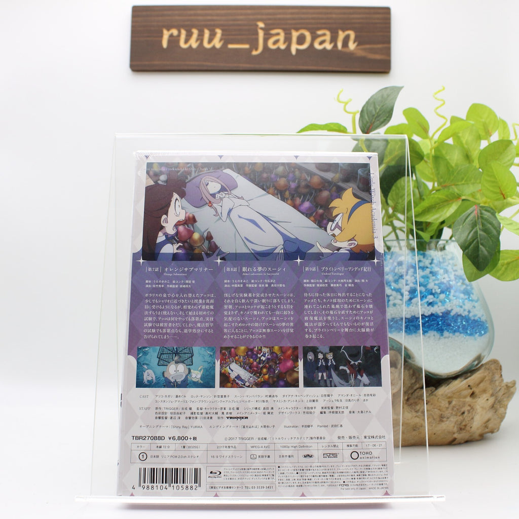 New  Little Witch Academia Vol.3 Limited Edition Blu-ray+Making Book+Card