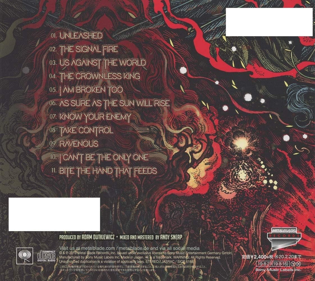 New 2019 KILLSWITCH ENGAGE ATONEMENT JAPAN DIGIPAK CD WITH STICKER