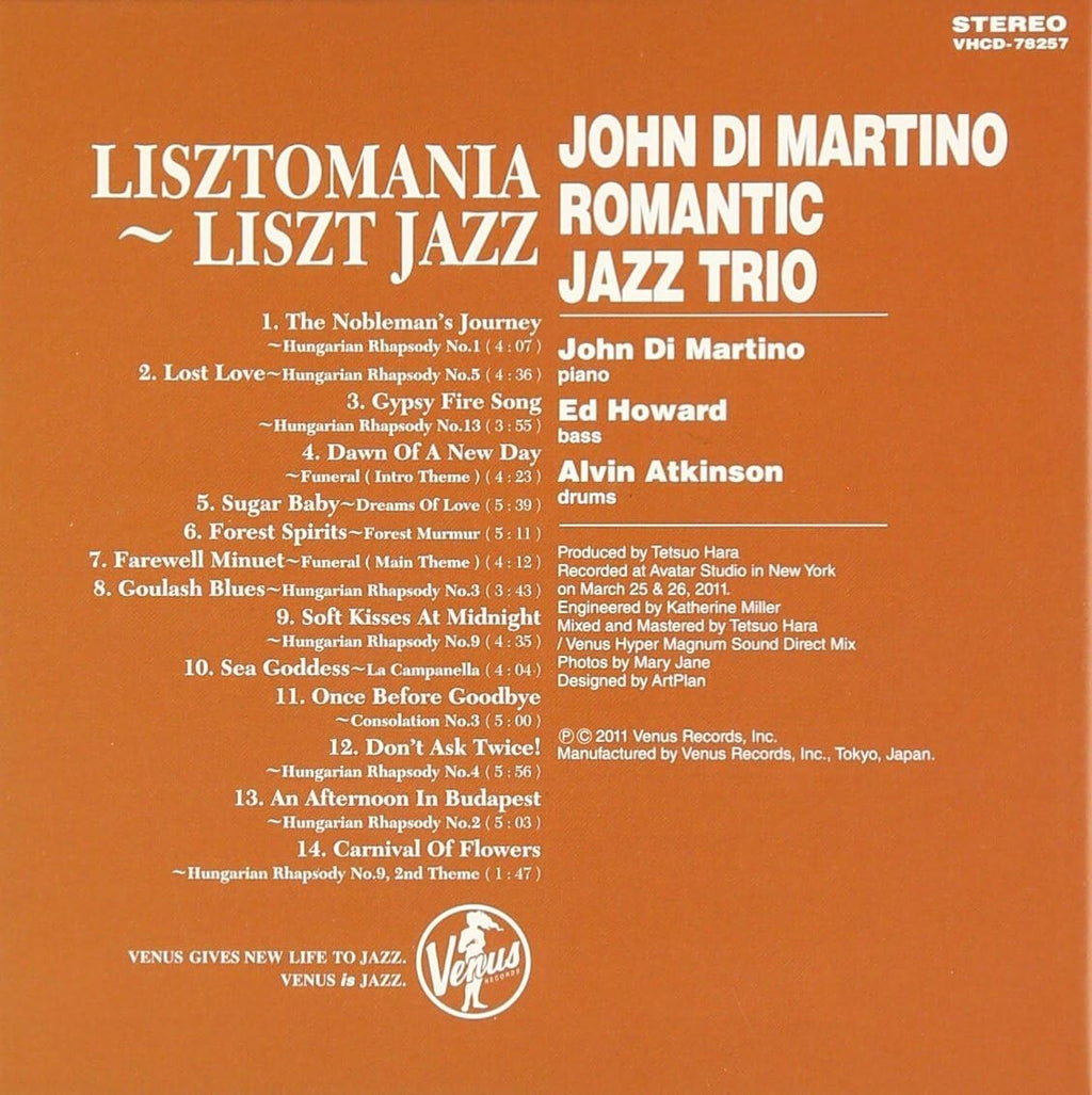 John Di Martinos Romantic Jazz Trio  CD Lisztomania-Liszt Jazz Japan OBI New