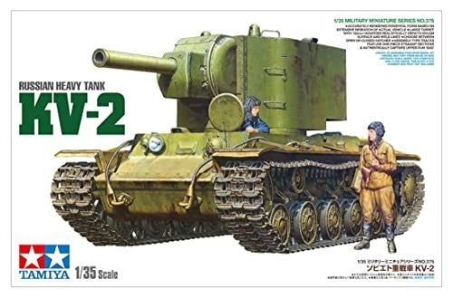 TAMIYA 35375 1:35 Rus. Sw. Pz. KV-2 Giant 152 mm Faithful Replica  Model New
