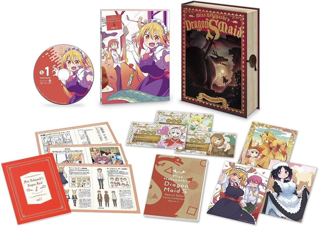 New Miss Kobayashis Dragon Maid S Vol.1 Tohrus Secret Box Blu-ray Deluxe