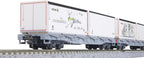 Kato RhB Rw Bogie Stake Wagon Set (4) w/Container Load VI K10-1892 N Gauge NEW