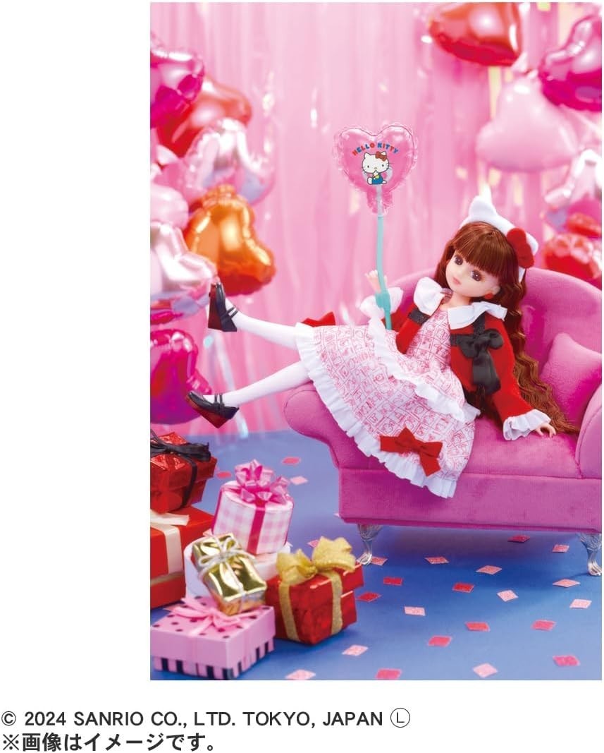 Takara Tomy Licca-chan Doll Photogenic Licca Hello Kitty 50th Anniversary NEW