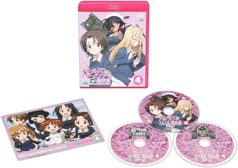 Girls und Panzer das Finale Vol.4 Limited Edition 3 Blu-ray Booklet Japan new