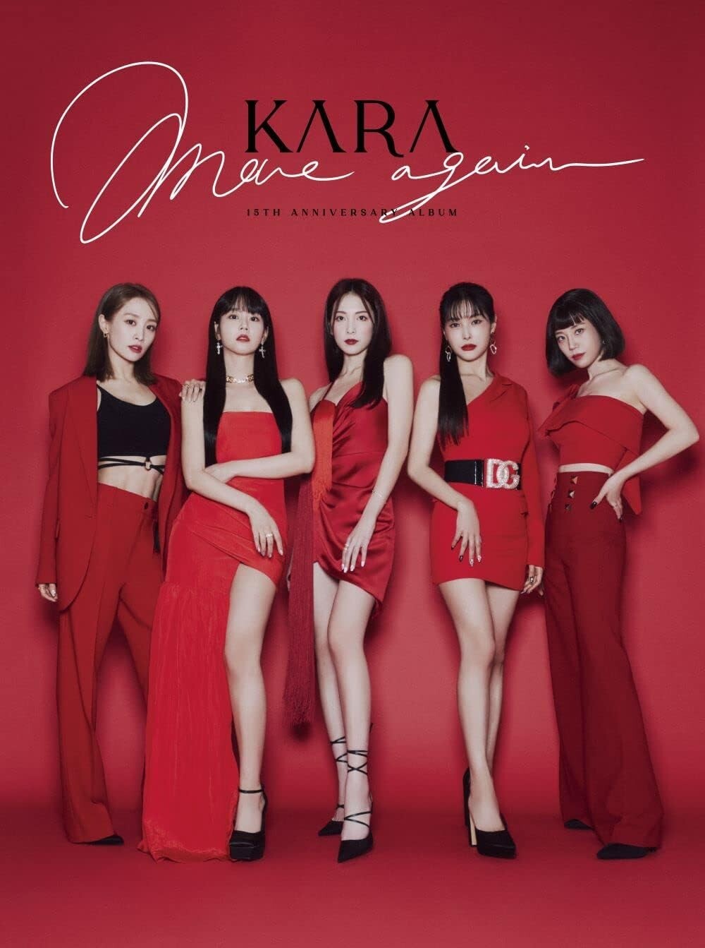 MOVE AGAIN KARA 15TH ANNIVERSARY ALBUM Japan Edition Photobook Card 2 CD Blu-ray