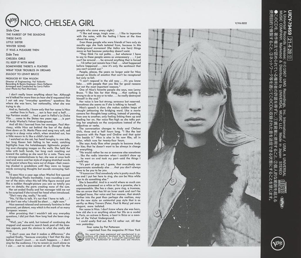 Nico Chelsea Girl (Limited Edition) Japan Music CD NEW