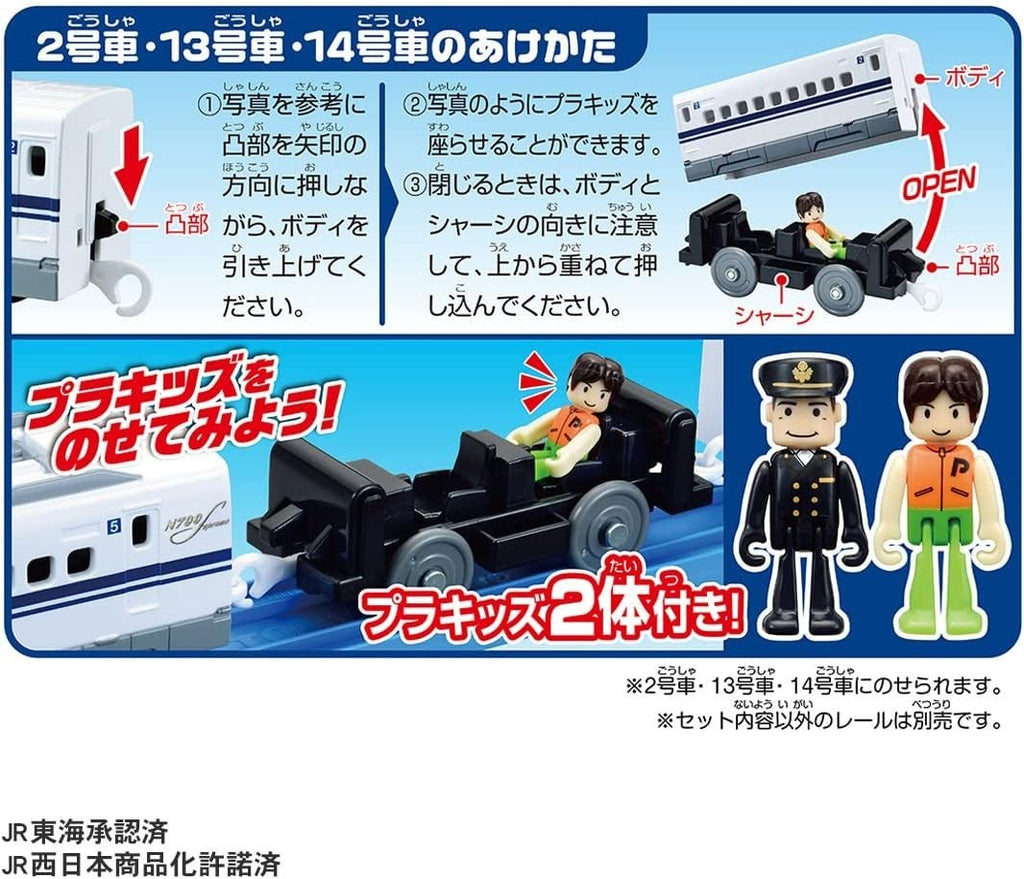 TAKARA TOMY Plarail Connect a lot! Change speed with rails! Shinkansen N700S NEW