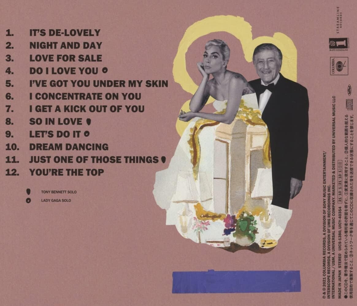 TONY BENNETT LADY GAGA LOVE FOR SALE  CD New