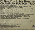 CD New Champian Fulton Trio I’ll See You In My Dreams Japan OBI E