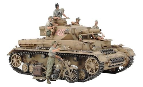 TAMIYA 1/35 German Tank Panzerkampfwagen IV Ausf.F & Motorcycle Set North New