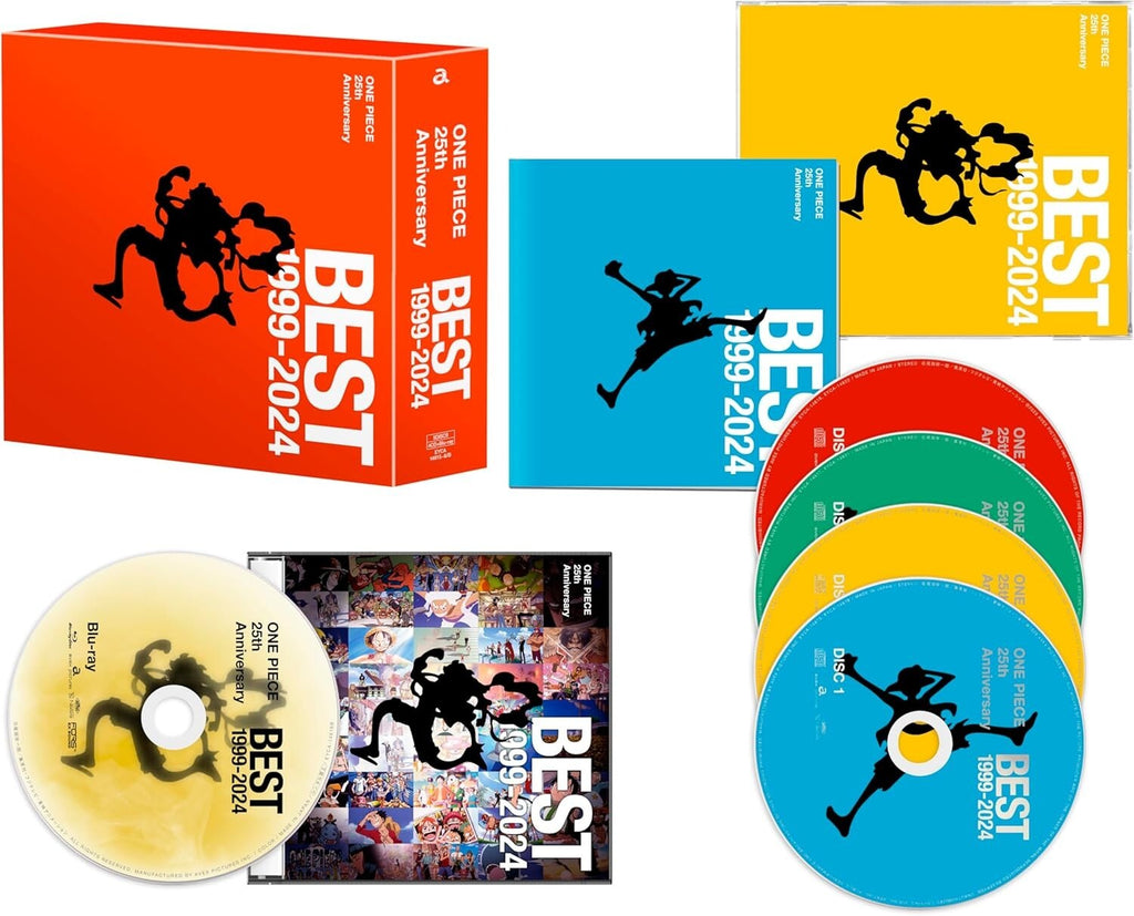 CD ONE PIECE 25th Anniversary BEST 1999-2024 Limited 4CD + Blu-ray